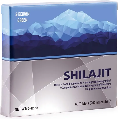 Miniatura 4 de Shilajit natural en tabletas, 2 paquetes de 60 tabletas (total 120 tabletas) etiqueta Golden Shilajit