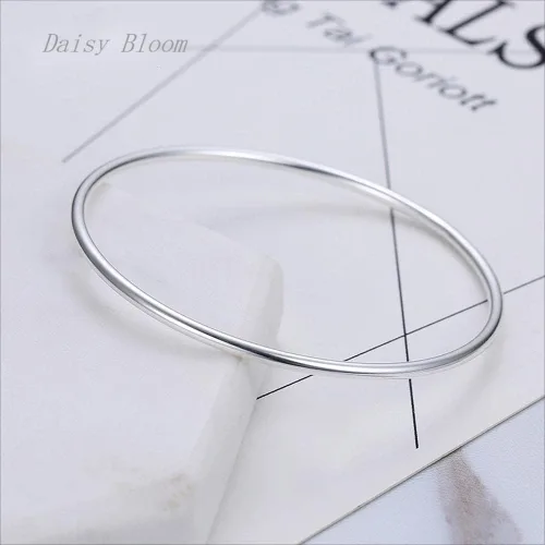 Miniatura 3 de Daisy Bloom Pulsera chapada en oro para mujer, pulsera redonda de 0.118in de grosor, 3, Sin gemas.