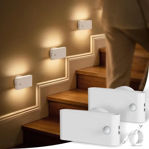 Miniatura 9 de Briignite Luces nocturnas enchufables a la pared, paquete de 2, luz nocturna LED con sensor de luz del atardecer al amanecer, luz nocturna regulable
