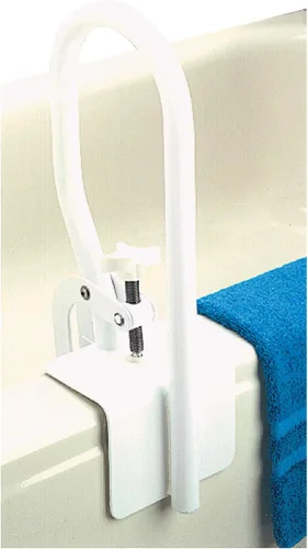 Miniatura 7 de Carex Riel blanco para bañera, barras de agarre para baño, bañeras y duchas, barandilla de agarre lateral y soporte, mango de ducha y abrazaderas