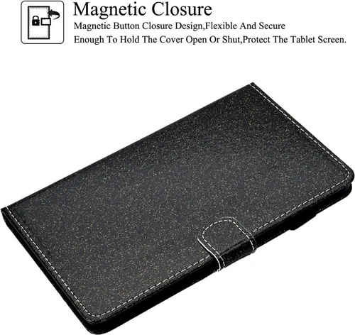Miniatura 2 de REASUN Funda para Galaxy Tab A7 Lite de 8.7 pulgadas, piel sintética de alta calidad con ranuras para tarjetas, funda con soporte multiángulo