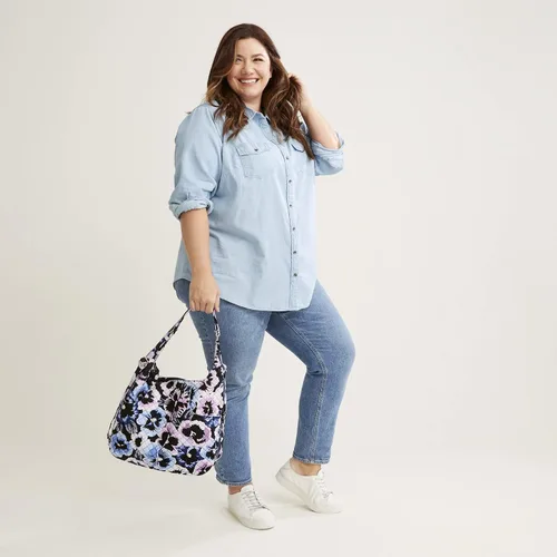 Miniatura 6 de Vera Bradley Mochila convertible de algodón para mujer
