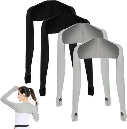 Miniatura 11 de 4 fundas de chal de enfriamiento con agujeros para los dedos, chal de enfriamiento para mujer, fundas de brazo anti UV, transpirables y cómodas