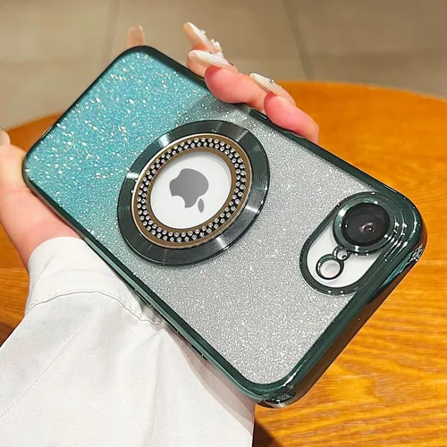 Miniatura 32 de Misscase Funda magnética con purpurina para iPhone 11 compatible con MagSafe, protección completa, delgada, a prueba de golpes, antiarañazos