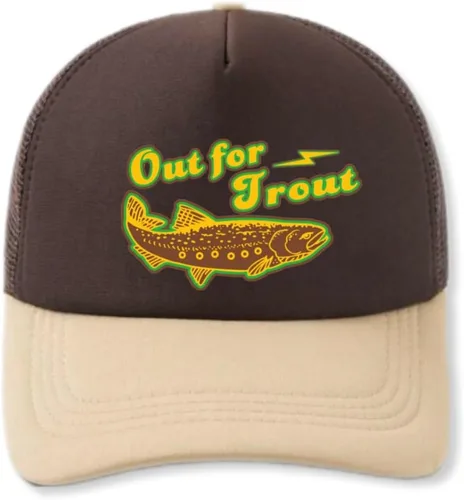 Miniatura 6 de ThatsRad Out for Trout Corduroy Snapback Sombrero Gorra Pesca con Mosca Pescador