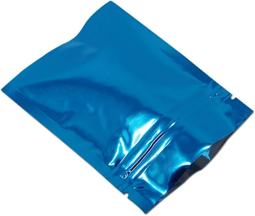 Miniatura 9 de Paquete de 100 bolsas de 5,8x7,9 cm Mylar para cierre de cremallera, reutilizables, pequeñas, de papel de aluminio, paquete de cierre de cremallera