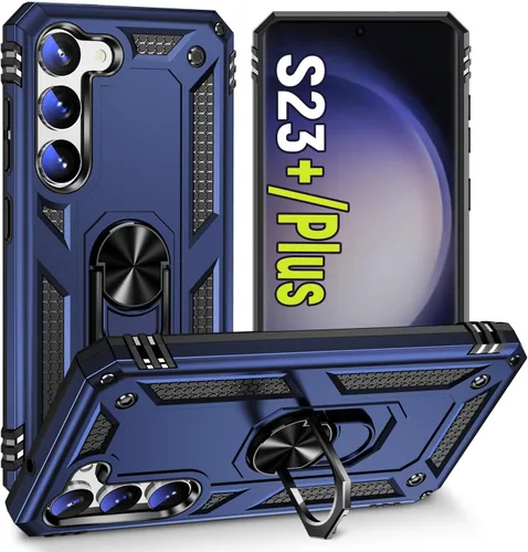 Miniatura 21 de Funda protectora diseñada para Galaxy S23 con soporte, a prueba de caídas militares, a prueba de golpes, a prueba de polvo, para Samsung S23, rosa