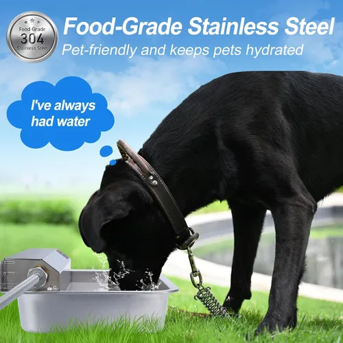 Miniatura 5 de Dispensador automático de agua de 1 galón/3.8 L para perros, dispensador automático patentado de tazón de agua para perros, dispensador de agua