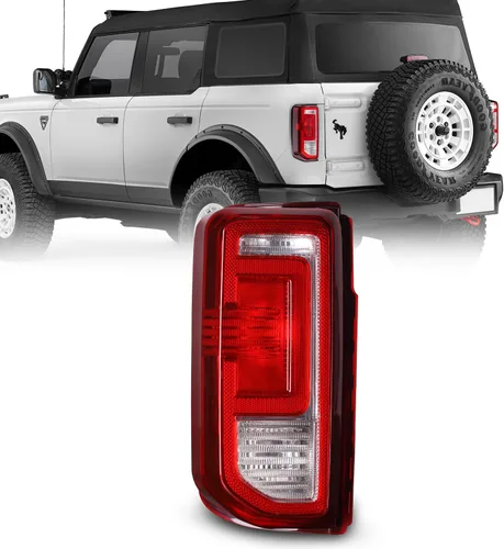 Miniatura 11 de Luz trasera compatible con Ford Bronco 2021-2025 OE estilo halógeno modelo halógeno de repuesto de la lámpara trasera del lado del conductor