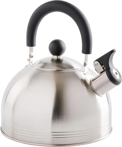 Miniatura 3 de Hervidor de agua para té con silbido Mr. Coffee 91407.02 Flintshire, de acero inoxidable, 1.75 qt, Plateado