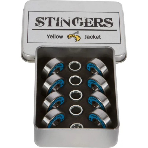 Miniatura 24 de Yellow Jacket - Rodamientos premium para patineta y longboard, profesionales, 608, ABEC 9, naranja tropical (paquete de 8)