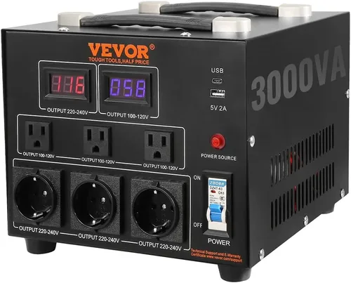 Miniatura 10 de VEVOR Transformador convertidor de voltaje, 500 VA, transformador de potencia elevador/abajo de servicio pesado, convertir de 110 V a 220 V y 220 V