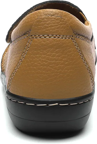 Miniatura 8 de Geoeleph Mocasines casuales para mujer, cómodos y cómodos para caminar, mocasines de cuero para conducir
