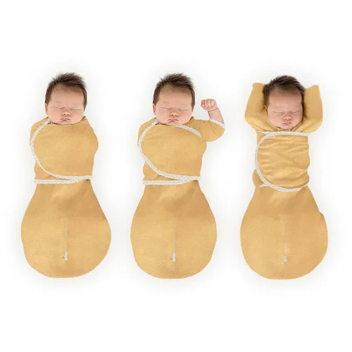 SwaddleDesigns Saco de Dormir Omni de 6 Vías con Brazos Arriba para Recién Nacido, Más Opciones para Calmar el Reflejo de Sobresalto, Mejora el Oro