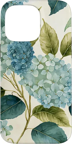 Miniatura 21 de Watercolor Shabby Chic Blue Hydrangeas Flower Case for iPhone 17