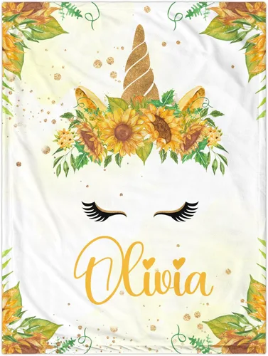 Miniatura 17 de J&SBGFT Manta personalizada para bebé niña, manta de recepción de elefante, regalo personalizado para bebé, esenciales para recién nacidos, 30 x 40