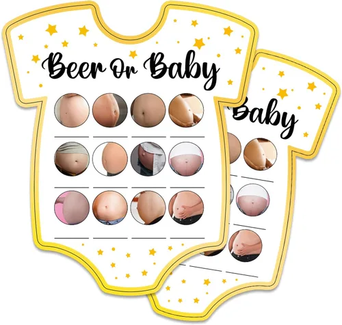 Miniatura 12 de Juegos de baby shower, tarjetas de juego de preguntas para bebés, suministros y actividades divertidos para juegos de fiesta de baby shower, género