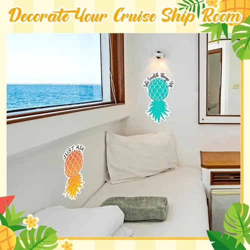 Miniatura 4 de Copkim 2 imanes grandes para puerta de crucero, imán de piña para puerta de crucero, decoración magnética gruesa de barcos, decoración de puertas