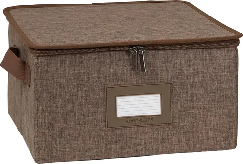 Miniatura 74 de Covermates Keepsakes - Juego de cajas de almacenamiento con cierre de cremallera, paquete de 3 cubos organizadores de poliéster resistente, diseño
