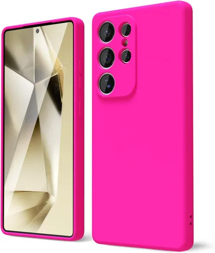 Miniatura 13 de oakxco Funda para teléfono Samsung Galaxy S21 Ultra con agarre de silicona líquida, bonita funda delgada y delgada de goma suave de TPU lisa