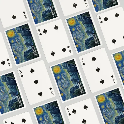 Miniatura 4 de Lantern Press Yosemite National Park, California, Starry Night, 52 Playing Cards for Adults, Poker Size Card Deck