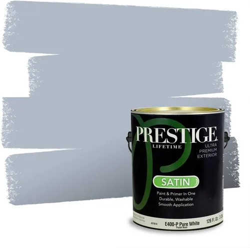 Miniatura 8 de Pintura Exterior + imprimación PRESTIGE, todo-en-uno, 1 galón, acabado mate, color comparable al Valspar* Royal Gray* VS151-Gris real