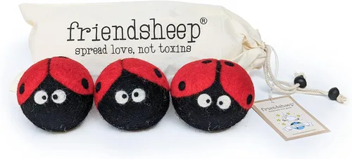 Miniatura 11 de Friendsheep Bolas secadoras de lana, alternativa orgánica reutilizable para suavizantes de telas para lavandería, hechas a mano, comercio justo