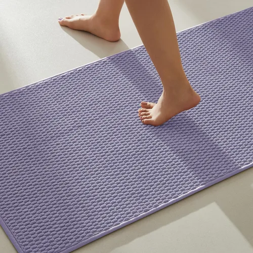 Miniatura 61 de TYUU Alfombras de Baño Antideslizantes Lavables, Tapete de Baño Súper Absorbente Delgado de Pila Baja para Secar Rápido, Alfombra de Baño Pequeña