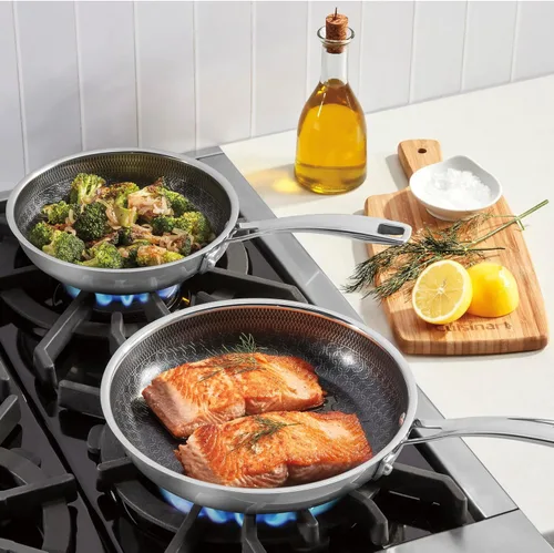 Miniatura 2 de Juego de utensilios de cocina antiadherente de acero inoxidable Cuisinart FusionPlus, juego de 2 piezas de sartén con tecnología antiadherente