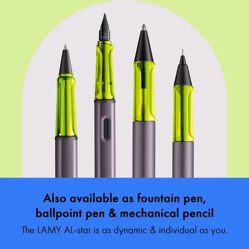 Miniatura 5 de Lamy AL-star aubergine - Bolígrafo con mango ergonómico transparente y ancho de línea M - cuerpo ligero de aluminio - incluye recarga de bola M 63