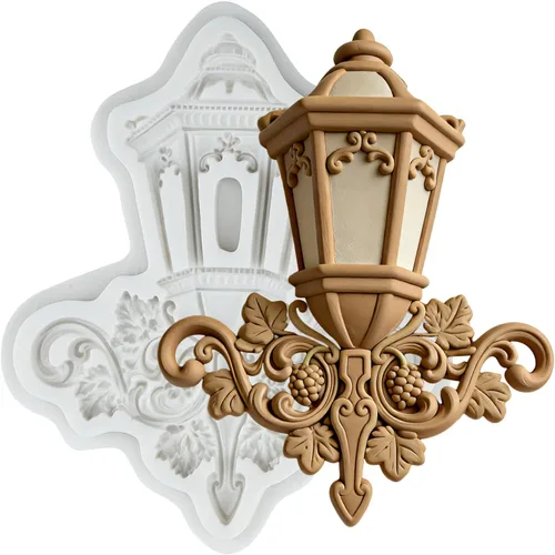 Miniatura 11 de Molde de fondant barroco Curlicues Scroll Lace Border Molde de silicona para decoración de pasteles Chocolate Cupcake Topper Candy Sugar Craft