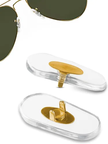 SPORTS WORLD VISION RB Glasses - Almohadillas para la nariz | PVC suave cierto RB Aviator almohadillas de cojín | 0.59 pulgadas con clip fácil