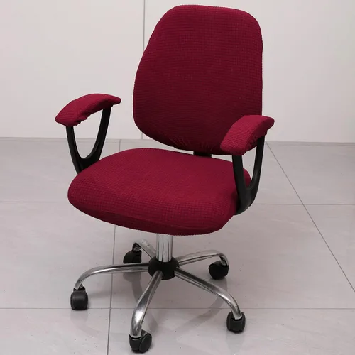 Miniatura 3 de Melaluxe Funda para silla de oficina con fundas para reposabrazos, funda elástica universal para silla de escritorio, fundas para silla