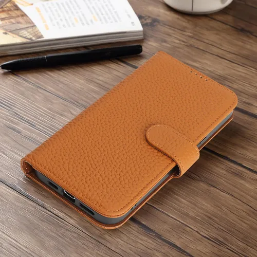 Miniatura 6 de Zouzt Funda para iPhone 11 de 6.1 pulgadas de piel auténtica con 4 ranuras para tarjetas, tarjetero con bloqueo RFID, tapa magnética, función atril