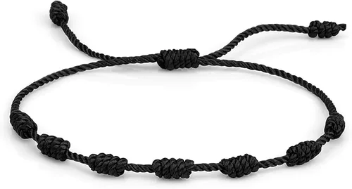 Miniatura 7 de Pulsera de protección con 7 nudos de protección, pulseras ajustables para mujer