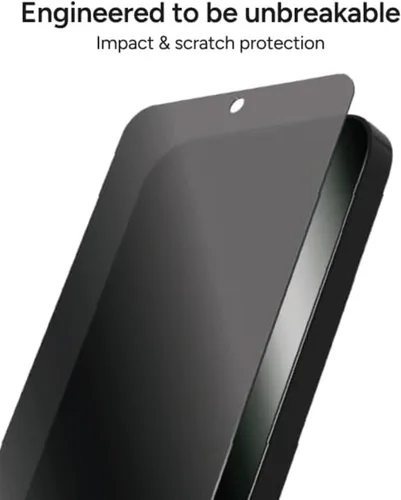 Miniatura 5 de ZAGG Fusion Privacy - Protector de pantalla antirreflejos para Samsung Galaxy S25+, polímero híbrido flexible, acabado mate, filtro de privacidad