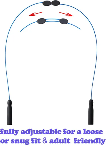 Miniatura 2 de Correa para lentes de sol, correa ajustable sin cola, lentes y correas de cable, soportes para lentes alrededor del cuello, cordón para hombres