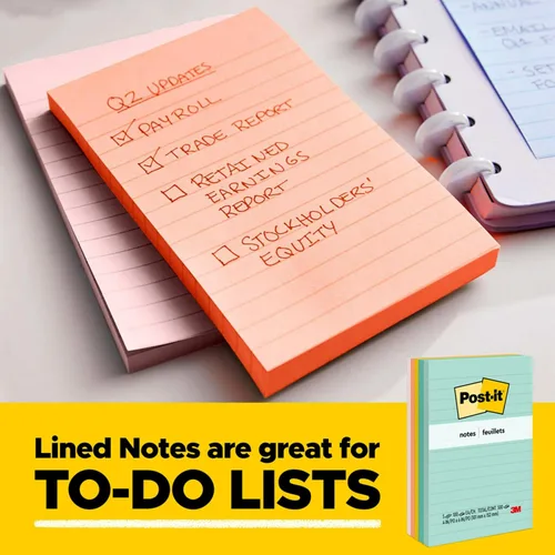 Miniatura 9 de Post-it - Notas adhesivas de 5 x 8 pulgadas, Colección Jaipur
