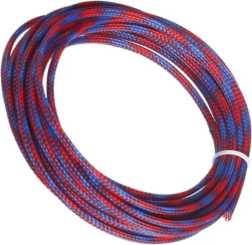 Miniatura 38 de Aicosineg Funda de cable trenzado flexible de PET de 16 pies de ancho de 0.5 pulgadas de ancho, funda de malla de alambre flexible para TV, audio