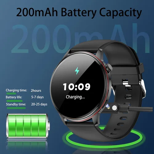 Miniatura 8 de Reloj inteligente para hombres y mujeres, pantalla AMOLED HD de 1.43 pulgadas, reloj inteligente IP68 impermeable, reloj rastreador de actividad