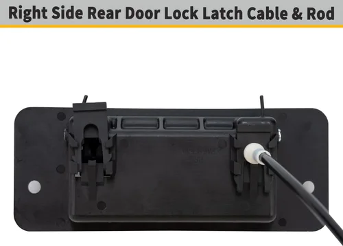 Miniatura 5 de Pestillo de puerta trasera con manija – Lado izquierdo del conductor – Compatible con Ford E150 E250 E350 E450 1992-2019, kit de pestillo de puerta