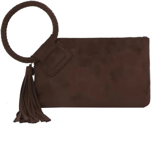 Miniatura 44 de Monedero de mano para mujer, cartera de noche con correa de mano, informal, formal, de cuero vegano, Metro Muse