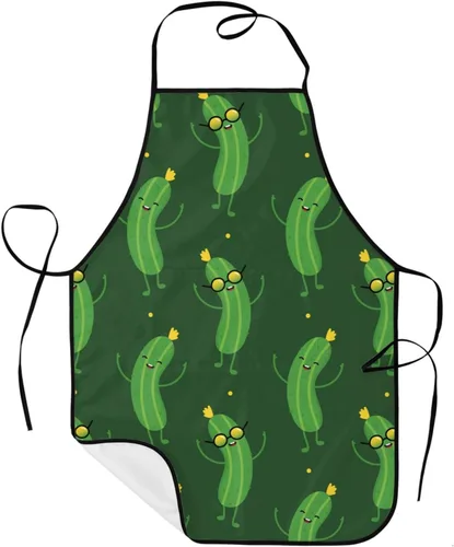 Miniatura 13 de Sigouyinei Delantales para mujeres con bolsillos, delantal para hombres, delantal adecuado para chefs camareros, técnicos de uñas para hornear