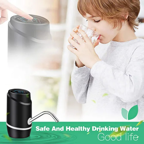 Miniatura 6 de Dispensador de agua de 5 galones, bomba eléctrica portátil de agua potable, carga universal mediante USB, para garrafones de 2 a 5 galones, incluye