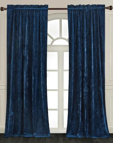Miniatura 12 de Chezmoi Collection Lux - Juego de 2 paneles de cortinas de terciopelo triturado beige, 72 pulgadas de largo, para oscurecer la habitación, cortinas
