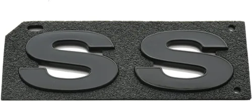 Miniatura 4 de 2 piezas (par) SS Fender Emblemas de repuesto para 96-02 Camaro SLP SS Badge New Reproduction 12369966R (negro brillante), (CH-SS)