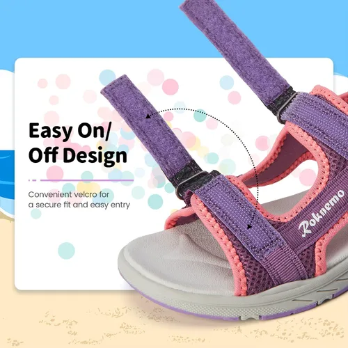 Miniatura 4 de Kids Sandals for Boys & Girls Athletic Open Toe Summer Sports Sandals Beach Hiking Water Shoes for Unisex Child (Little KidsBig Kids)