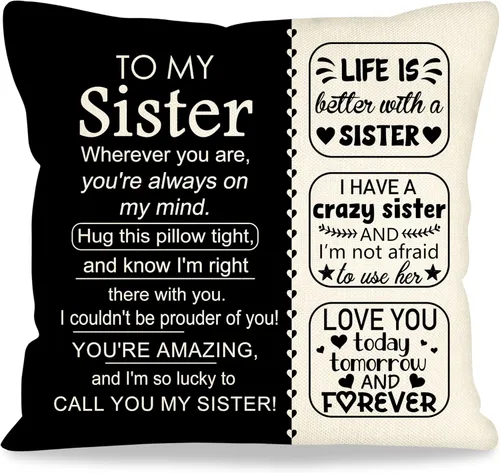Miniatura 13 de Fundas de almohada decorativas de 18 x 18 pulgadas con ideas de regalos para familiares y amigos, regalos después de una cirugía, regalo