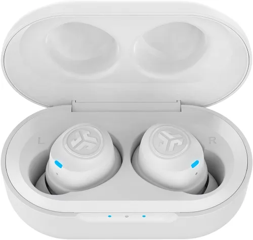 Miniatura 2 de JLab JBuds Air True Auriculares inalámbricos Bluetooth + funda de carga, blanco, resistencia al sudor IP55, conexión Bluetooth 5.0, firma de 3