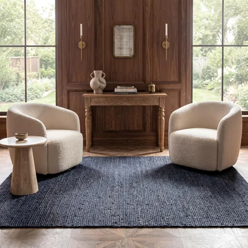 Miniatura 21 de nuLOOM 8x10 Rigo Alfombra de yute tejida a mano, color blanco hueso, diseño rústico de granja, fibra natural, para dormitorio, sala de estar